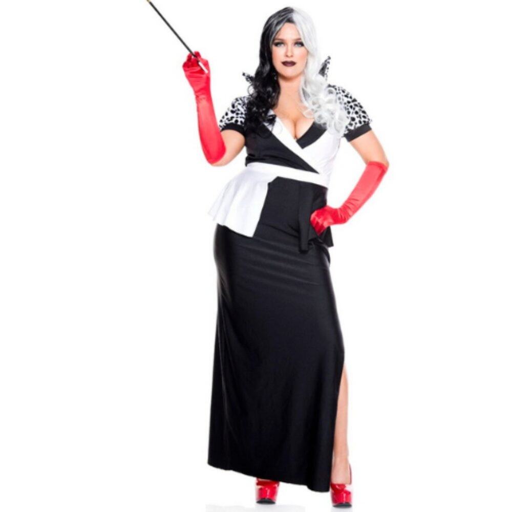 Music Legs Plus Size Cruel Villain Costume New In Package Size 1X - 2X